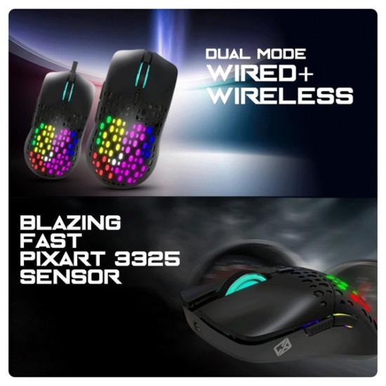 Cosmic Byte Sentinel RGB Wireless + Wired Dual Mode Gaming Mouse